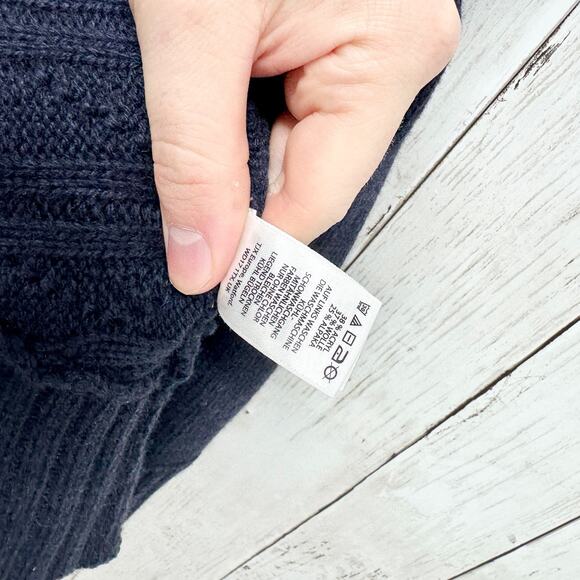 Max Studio Sweater Women Size Medium Collared Long Sleeve Cable Knit Cardigan - Picture 5 of 8